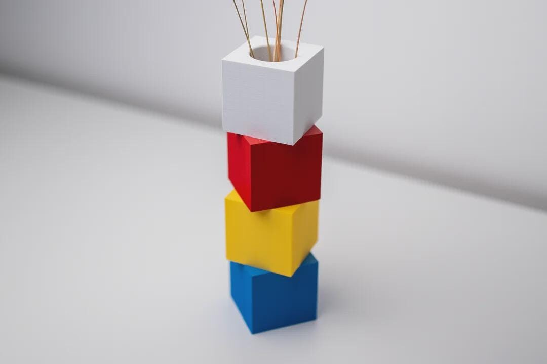 Stacked Blocks Vase