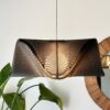 il_fullxfull.8175249654_848v.jpg Pendant Light Shade | Woven Mesh Sine Wave Texture | Modern Geometric Ceiling Lamp | Boho Minimalist Chandelier Lighting