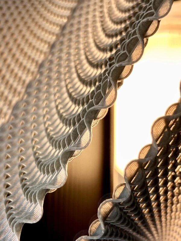 il_fullxfull.8175251252_byn8.jpg Pendant Light Shade | Woven Mesh Sine Wave Texture | Modern Geometric Ceiling Lamp | Boho Minimalist Chandelier Lighting