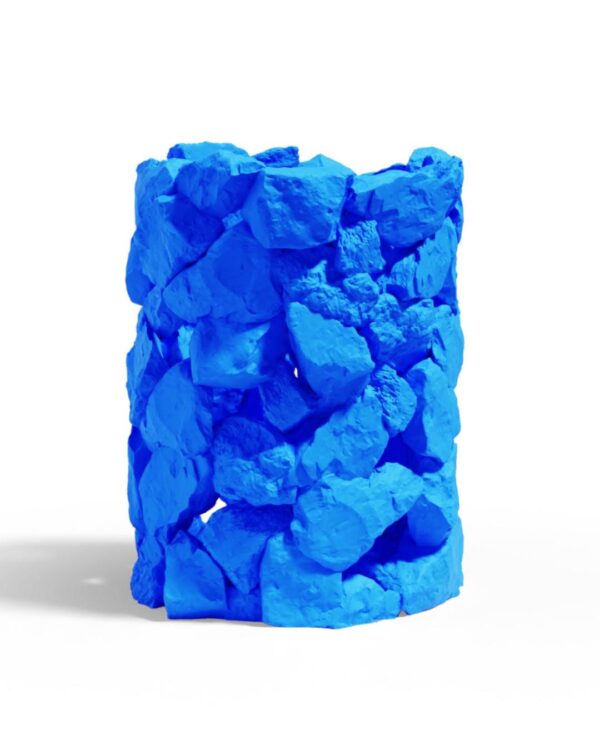 il_fullxfull.8175284592_abyl.jpg Cobalt Blue Stacked Stone Effect Planter | Modern Eclectic Vase
