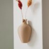 Minimalist Magnetic Pocket Vase - Tiny 3D Printed Smooth Wall Planter