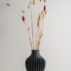 il_fullxfull.8205815662_io7x.jpg Symmetrical Round Geometric Vase - Statement 3D Printed Flower Pot | NextEraFab Modern Living Room Accent, Sleek Ash Gray Minimalist Decor