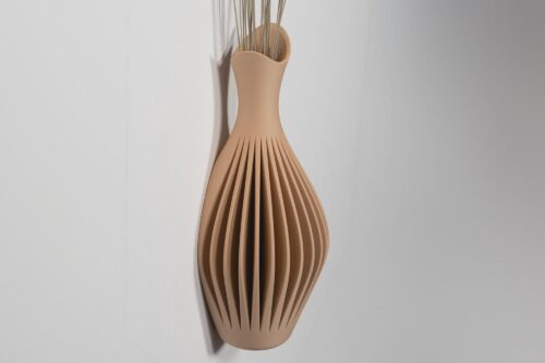 il_fullxfull.8209483946_schp.jpg Wall Mounted French Cleat Vase - 3D Printed Hanging Flower Pot