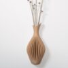 Wall Mounted French Cleat Vase - 3D Printed Hanging Flower Pot