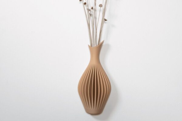 Wall Mounted French Cleat Vase - 3D Printed Hanging Flower Pot