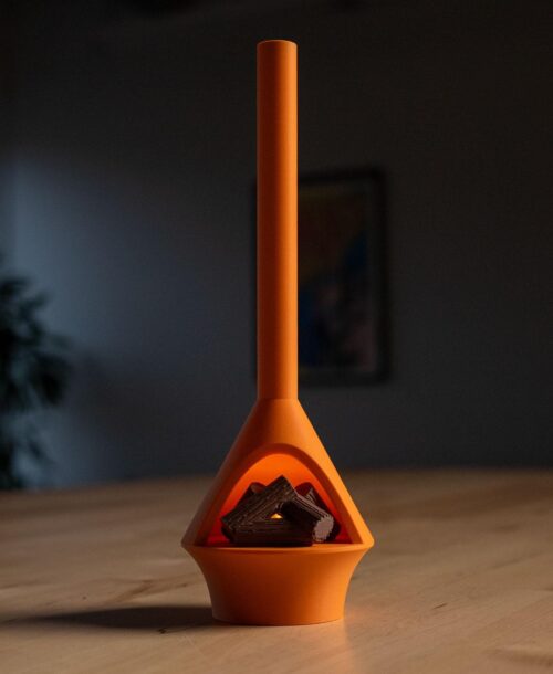 il_fullxfull.8220115908_2vpl.jpg Mini MCM Fireplace Tea Light Holder | Mid-Century Modern Decorative Fireplace