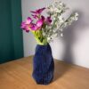 il_fullxfull.8223111957_g7q6.jpg Twisted Geometric Ribbed Flower Vase | Modern Origami Style Centerpiece | Minimalist Home Decor
