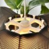 il_fullxfull.8223184053_7azs.jpg Pendant Light Shade | Woven Mesh Sine Wave Texture | Modern Geometric Ceiling Lamp | Boho Minimalist Chandelier Lighting