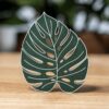 Monstera Leaf Fridge Magnet  | Tropical Plant Lover Gift