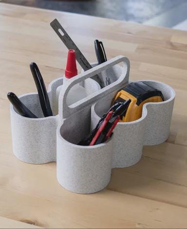 il_fullxfull.8223942702_qdof.jpg 6-Pack Can Holder & Studio Caddy | Modular Tool Organizer with Tall Handle