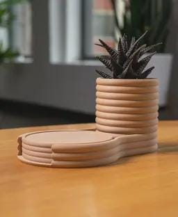 il_fullxfull.8232807564_ms0o.jpg Plant Pot & Coaster Set