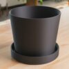 Large Modern Planter with Removable Drip Tray