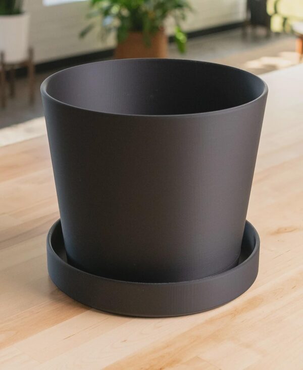 Large Modern Planter with Removable Drip Tray