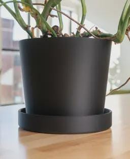 Large Modern Planter with Removable Drip Tray