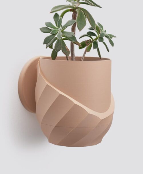 il_fullxfull.8247600396_8v5a.jpg Cracked Spiral Planter with Hidden Drip Tray