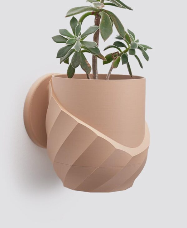 il_fullxfull.8247600396_8v5a.jpg Cracked Spiral Planter with Hidden Drip Tray