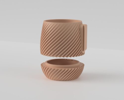 il_fullxfull.8251080968_la5f.jpg Spiral Planter with Hidden Drip Tray | Modern Indoor Planter