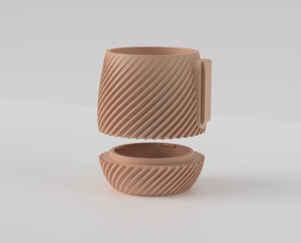 il_fullxfull.8251080968_la5f.jpg Spiral Planter with Hidden Drip Tray | Modern Indoor Planter
