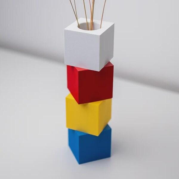 il_fullxfull.8251690907_ic80.jpg Stacked Blocks Vase | Modern Geometric 3D Printed Sculpture
