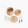 Quilted Pattern Planter with Hidden Drip Tray | Modern Textured Planter