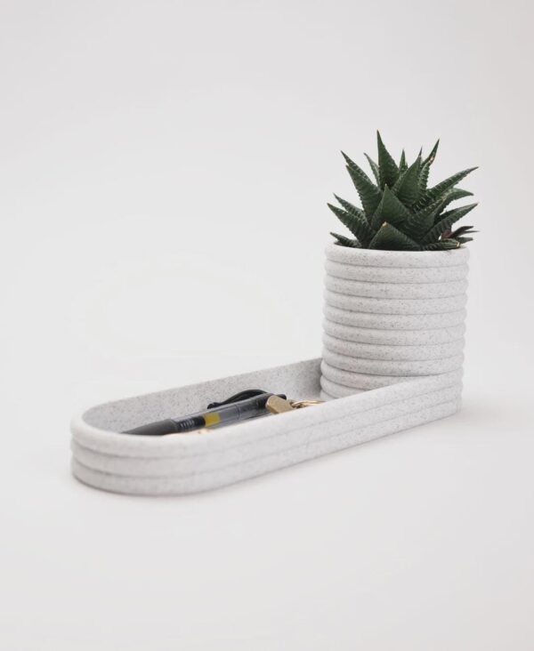 Poppy Valet Tray | Plant Pot & Desk Organizer Combo