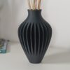 il_fullxfull.8253735409_dftw.jpg Symmetrical Round Geometric Vase - Statement 3D Printed Flower Pot | NextEraFab Modern Living Room Accent, Sleek Ash Gray Minimalist Decor