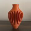 il_fullxfull.8253735411_apev.jpg Symmetrical Round Geometric Vase - Statement 3D Printed Flower Pot | NextEraFab Modern Living Room Accent, Sleek Ash Gray Minimalist Decor