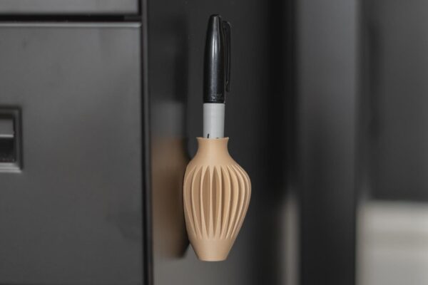 Wider Magnetic Mini Vase & Pen Holder - 3D Printed Fridge Pocket