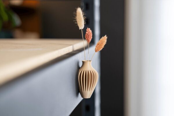 Wider Magnetic Mini Vase & Pen Holder - 3D Printed Fridge Pocket
