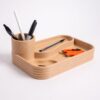 il_fullxfull.8257750527_mbj2.jpg Tactile Fuzzy Skin Desk Organizer - 3D Printed Multi-Slot Pencil Holder | NextEraFab Modern Office Decor