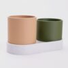 il_fullxfull.8260953538_1n41.jpg Modern Connected Planter Set | Indoor Succulent Planter with Drainage