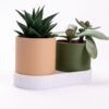 il_fullxfull.8260954080_ns8o.jpg Modern Connected Planter Set | Indoor Succulent Planter with Drainage