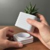 Modern Square Planter | Hidden Drip Tray Pot