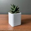 Modern Square Planter | Hidden Drip Tray Pot