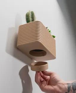 il_fullxfull.8280638069_acwl.jpg Wall Planter with Hidden Drip Tray