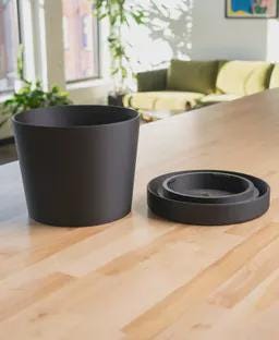 Large Modern Planter with Removable Drip Tray