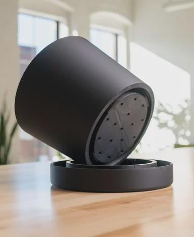 Large Modern Planter with Removable Drip Tray