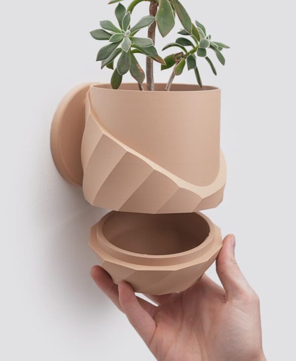 il_fullxfull.8295515849_6ou6.jpg Cracked Spiral Planter with Hidden Drip Tray
