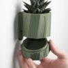Decahedron Planter with Hidden Drip Tray | Modern Indoor Plant Pot