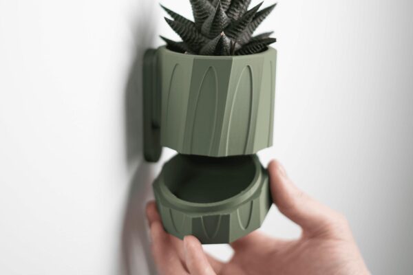 Decahedron Planter with Hidden Drip Tray | Modern Indoor Plant Pot